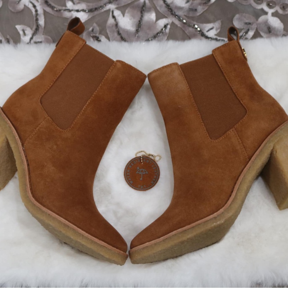 Lauren Ralph Lauren Marianna Womens Suede Chelsea Boots, 5.5B